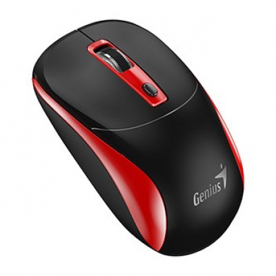 Myš bezdrátová, Genius NX-7123, černo-červená, optická, 1200DPI