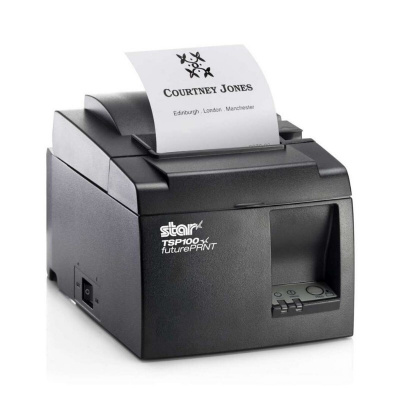 Star TSP143IIU+ 39472730 USB, 8 dots/mm (203 dpi), cutter, dark grey Imprimanta de chitanțe
