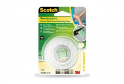 3M Scotch Montare bandă adezivă dublă față spumăa (331915B), 19 mm x 1,5 m