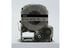 Epson LC-SM36X, 36mm x 8m, text negru / mat fundal argintiu, banda compatibila