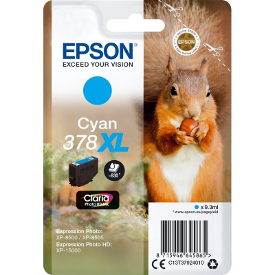 Epson 378XL T37924010 azuriu (cyan) cartus original
