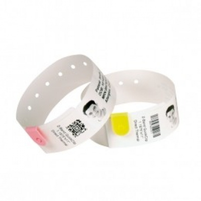 Zebra 10005008 Z-Band Direct, adult, bratari de identificare, alb
