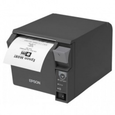 Epson TM-T70II C31CD38032 imprimanta de chitanțe, USB + serial, negru, cutter, cu sursa