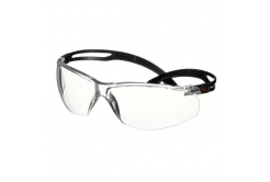 3M Ochelari SecureFit 500 Scotchgard antiaburire, ramă neagră, vizor transparent SF501SGAF-BLK (AS/AF)