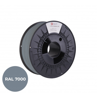 C-Tech 3DF-P-PLA1.75-7000 3D filament, PREMIUM LINE, PLA, RAL7000, 1,75mm, 1000g, Gri veveriță (Squirrel grey)