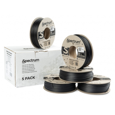 Spectrum 80757 3D filament, 5PACK PLA Carbon Set, 1,75mm, 5x250g, Negru (Black)