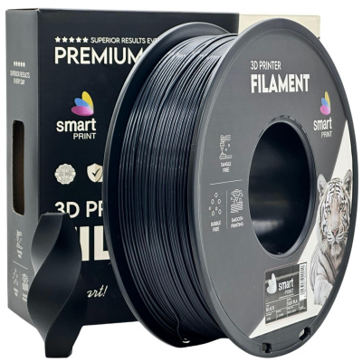 Smart Print FG-S88-E1, 3D filament, PLA Silk, 1,75mm, 1000g, Negru (Black)