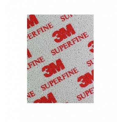 3M Burete abraziv pentru șlefuire fină - Superfine, 115 mm x 140 mm (03810)