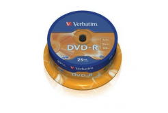 VERBATIM DVD-R(25-Pack)Spindle/General Retail/16x/4.7GB