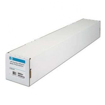 HP Everyday Adhesive Matte polipropilenăe C0F18A, 2-pack, 120 g/m2, 24", 610mm x 22,9m, mat, autoadezivă, alb, rolă de hârtie