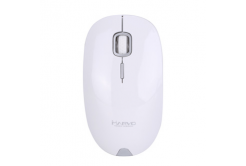 Marvo Myš DWM101WT, 1600DPI, 2.4 [GHz], optika, 4tl., bezdrátová, bílá, AA, kancelářská