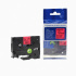Banda compatibila Brother TZ-421 / TZe-421, 9mm x 8m, text negru / fundal rosu
