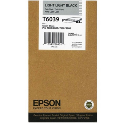 Epson C13T603900 deschiss negru (light light black) cartus original