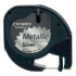 Dymo LetraTag 91208 S0721730 12mm x 4m imprimare neagră/fundal argintiu bandă originală metalică