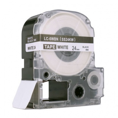 Epson LC-SS24KW, 24mm x 8m, text negru / fundal alb, banda compatibila