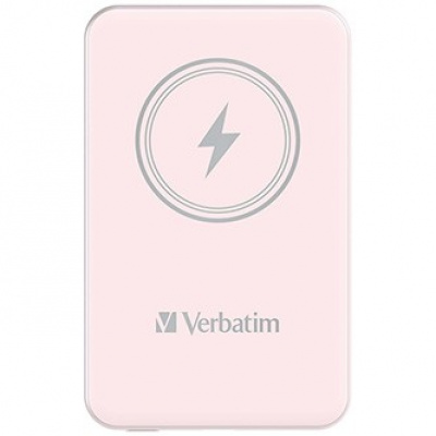 Verbatim 32243 power bank cu încărcare wireless, 5V, 5 000mAh, roz