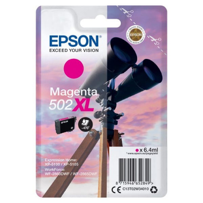 Epson 502XL T02W340 purpuriu (magenta) cartus original