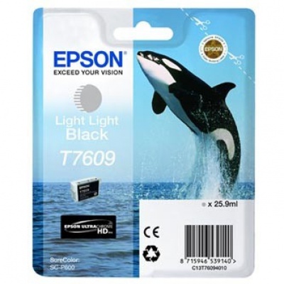 Epson T7609 C13T76094010 deschis negru (light black) cartus original