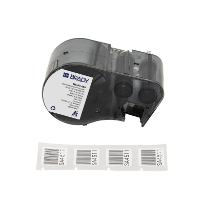 Brady M5-97-488 / 170887, 22.86 mm, Polyester, text negru / fundal alb