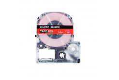 Epson LC-SD12RW, 12mm x 8m, text alb / fundal rosu, banda compatibila