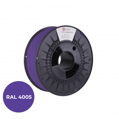 C-Tech 3DF-P-PETG1.75-4005 3D filament, PREMIUM LINE, PETG, RAL4005, 1,75mm, 1000g, Albastru/Mov (Blue-Violet)