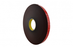3M VHB 4655-F, 12 mm x 33 m, gri dublă faţă-verso bandă adezivă acrilică, 1,5 mm