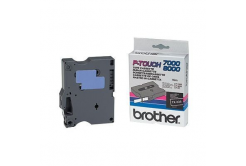 Brother TX-335, 12mm x 15m, text alb / fundal negru, banda original