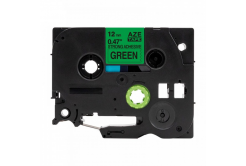 Banda compatibila Brother TZ-S731 / TZe-S731 12mm x8m puternic adeziva, text negru / fundal verde