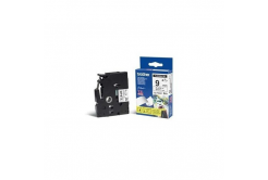 Brother TZ-FX221 / TZe-FX221, 9mm x 8m, flexi, text negru / fundal alb, banda original