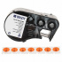 Brady M4-83-499-RD-BK / 170806, 12.70 mm, Nylon, text negru / fundal rosu