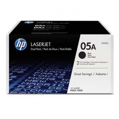 HP 05A CE505AD dualpack negru toner original