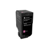 Lexmark 74C2HME purpuriu (magenta) toner original