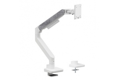 Powerton ERGO MONOA Suport reglabil pentru monitor, alb, 2-20KG, clemă, 17"- 49", 75x75/100x100