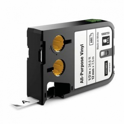 Dymo 1868751, 12mm x 7m, text negru / fundal alb, banda original