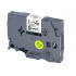 Brother TZ-SE2 / TZe-SE2, 9mm x 8m, text negru / fundal alb, securitate, banda compatibila