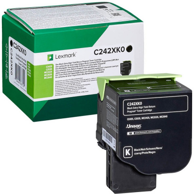 Lexmark C242XK0 negru (black) toner original