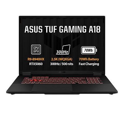 ASUS TUF Gaming A18/FA808PP-TT010WZ/R9-8940HX/18"/2560x1600/32GB/1TB/RTX 5070/W11H/Gray/2R