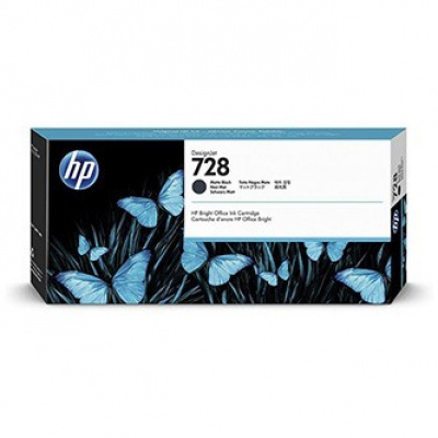 HP 728 3WX25A mat negru (matte black) cartus original