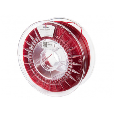 Spectrum 80738 3D filament, Premium PCTG, 1,75mm, 1000g, Roșu transparent (Transparent red)