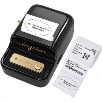 Niimbot B21 Smart 1AC19051601 imprimantă de etichete, negru + rola etichete