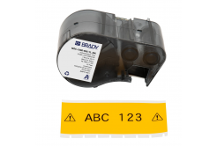 Brady M5C-1500-595-YL-BK / 170946, 38.10 mm x 7.62 m, Vinil, text negru / fundal galben