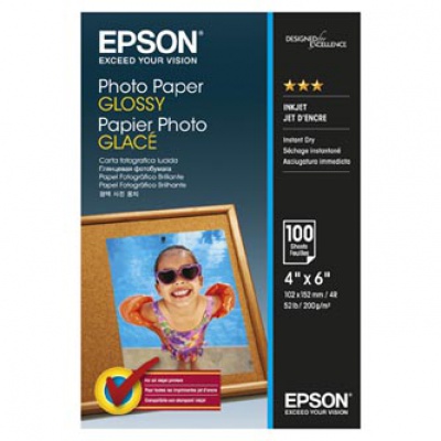 Epson S042548 Photo Paper, hartie foto, lucios, alb, 10x15cm, 4x6", 200 g/m2, 100 buc