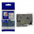 Banda compatibila Brother TZ-111 / TZe-111, 6mm x 8m, text negru / fundal transparent