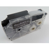 Banda compatibila Casio XR-12ABK, 12mm x 8m text alb / fundal negru