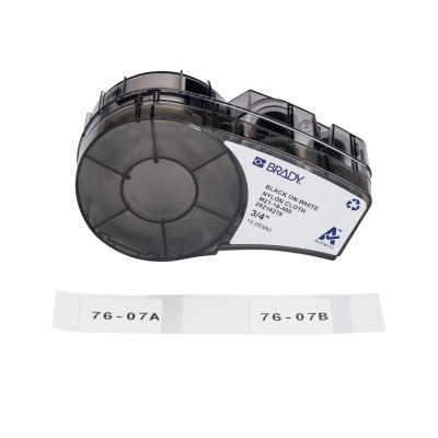Brady M21-18-499 / 152092, 25.40 mm, Nylon, text negru / fundal alb