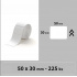 Niimbot 1ED00382702, 50x30mm, 225buc., alb etichete autoadezive