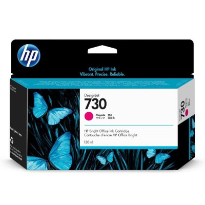 HP 730 P2V63A purpuriu (magenta) cartus original