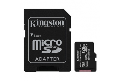 Kingston card de memorie Canvas Select Plus, 128GB, micro SDXC, SDCS2/128GB, UHS-I U1 (Class 10), cu adaptor, A1
