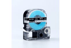 Epson LK-6WBA11 / SU11W, 11mm x 2,5m, text negru / fundal alb, contractabila banda compatibila