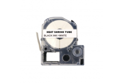 Epson LK-4WBA7 / SU7W, 7mm x 2,5m, text negru / fundal alb, bandă compatibilă de contracție